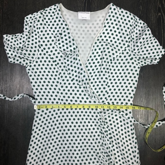 Privacy Please Polka Dot Wrap Dress - Picture 10 of 15